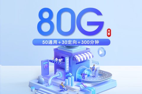 上海移动专属卡【49元80G+300分钟】套餐简介