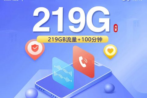 联通飞鸣卡【39元219G+100分钟】【仅发广西】套餐简介